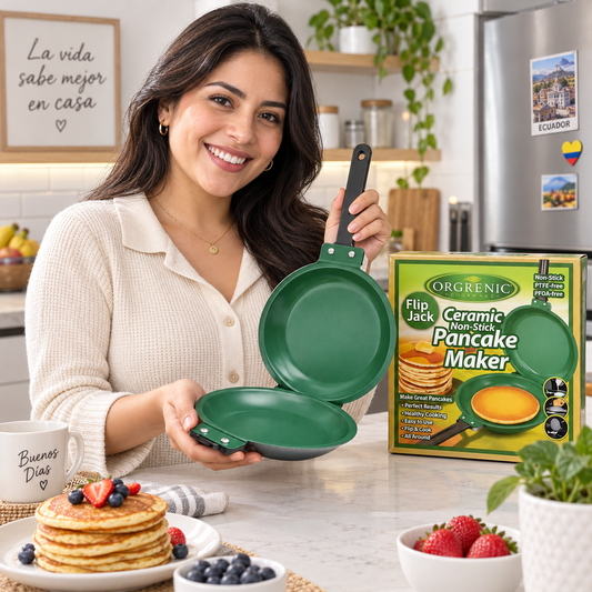 Sartén Doble Antiadherente- Panqueques perfectos sin complicarte 🥞
