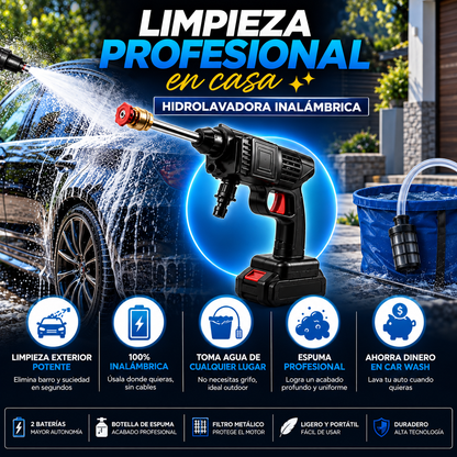 Hidrolavadora Inalámbrica -Limpia donde quieras 🚗