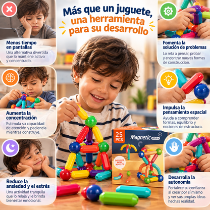 Set de Varillas y Esferas Magnéticas 🧲