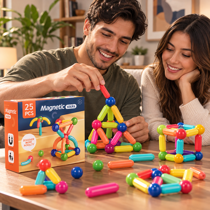 Set de Varillas y Esferas Magnéticas 🧲