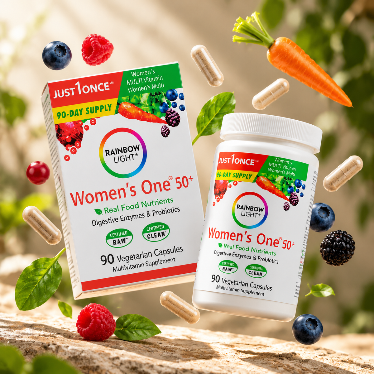 RAINBOW LIGHT WOMEN’S ONE 50+ -Tu nutrición diaria, de una forma más práctica 💚