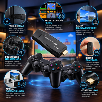 Consola gamer retro- los clásicos de siempre, la diversión de hoy 🎮