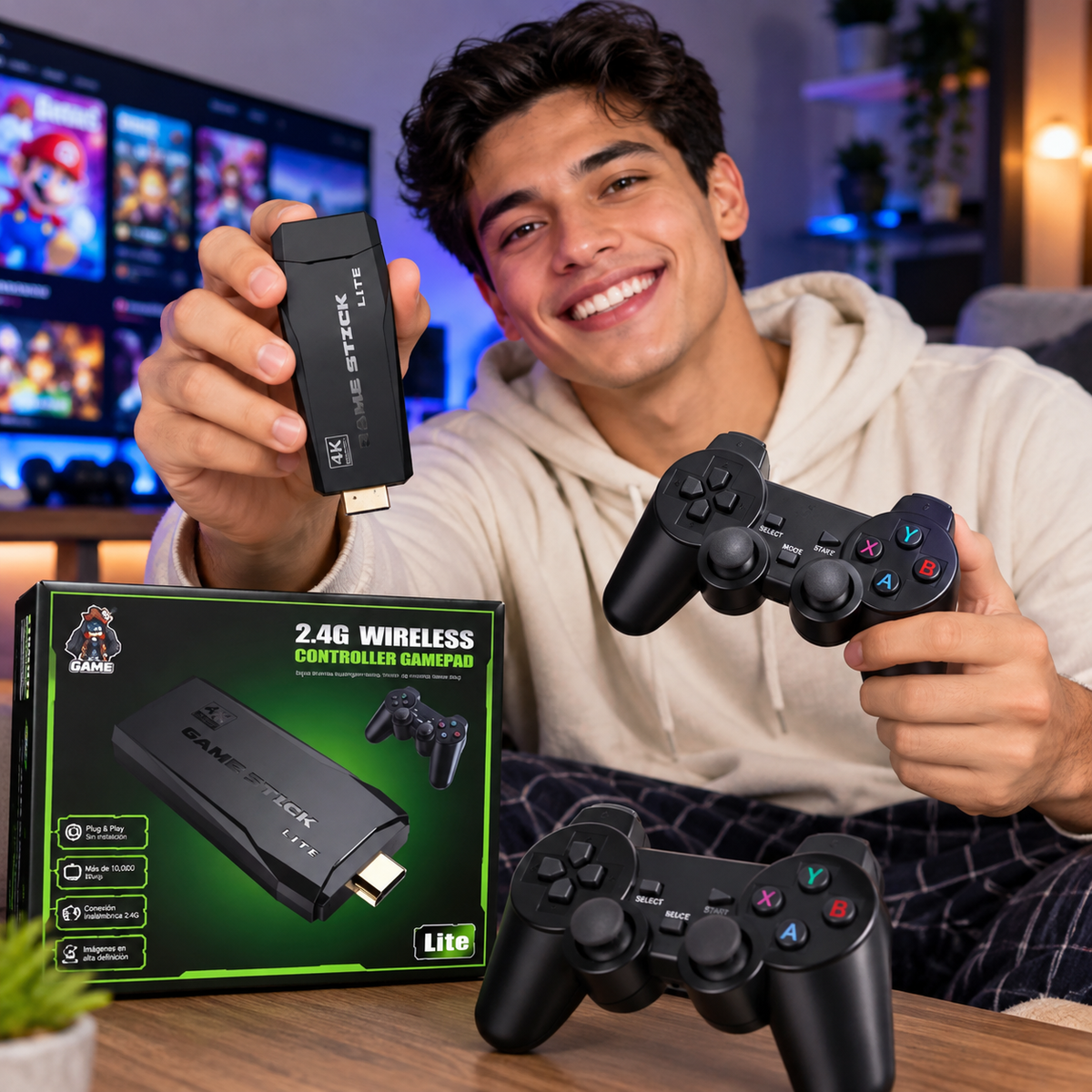 Consola gamer retro- los clásicos de siempre, la diversión de hoy 🎮
