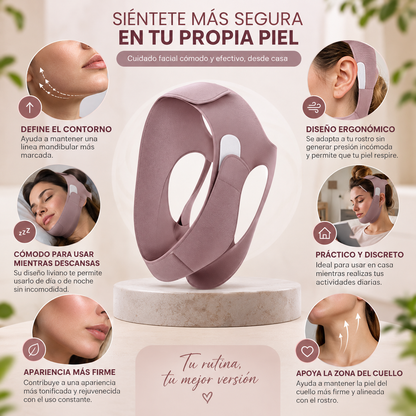 Banda para la papada- Un momento para ti y tu cuidado facial 💗