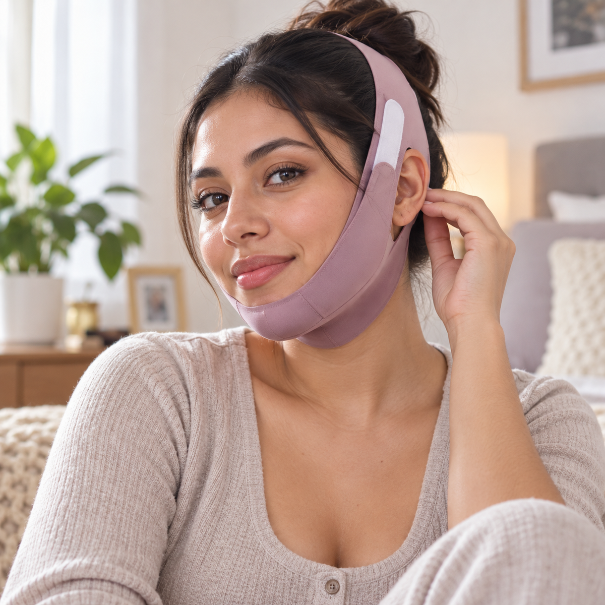 Banda para la papada- Un momento para ti y tu cuidado facial 💗